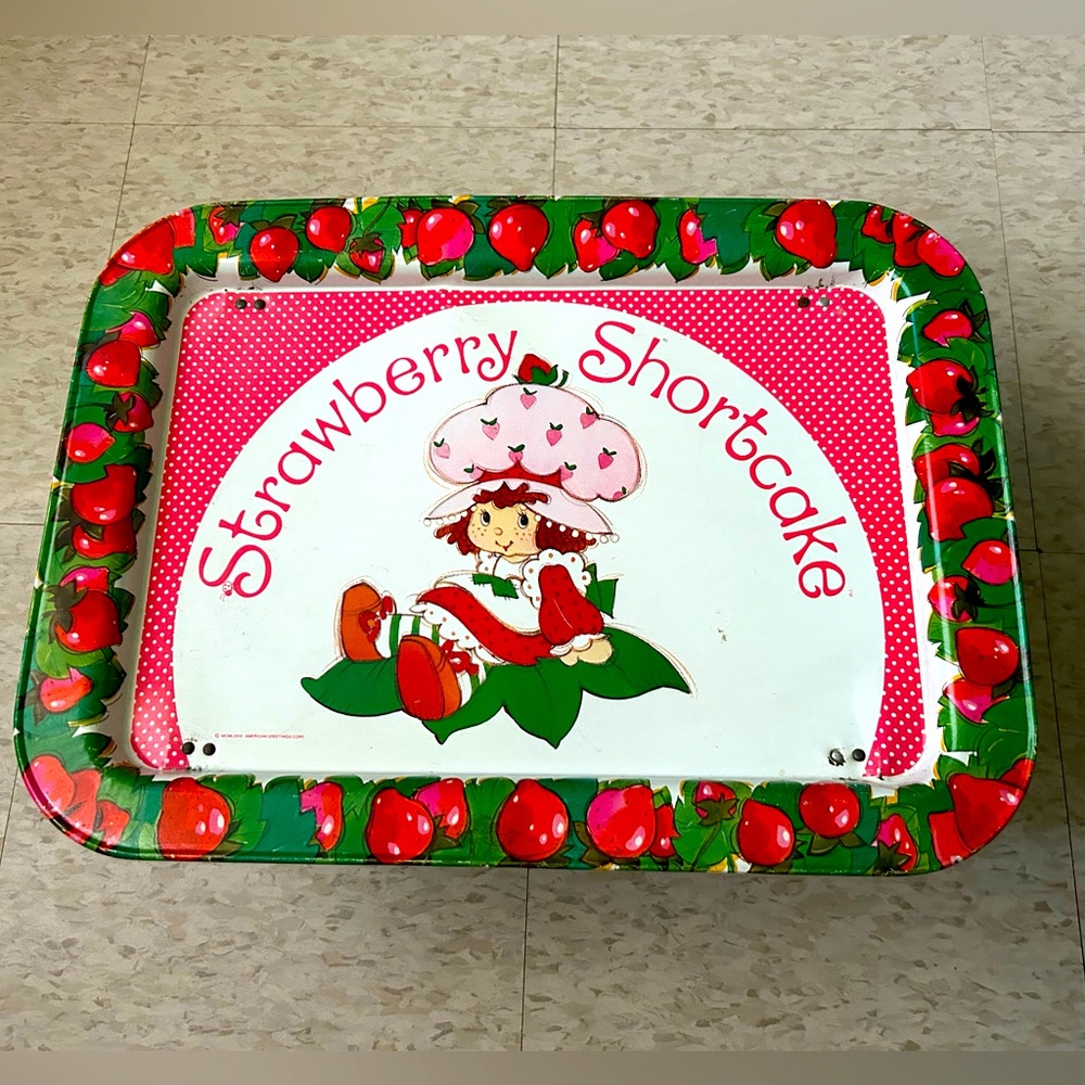 1980’s Strawberry Shortcake Metal TV Tray.